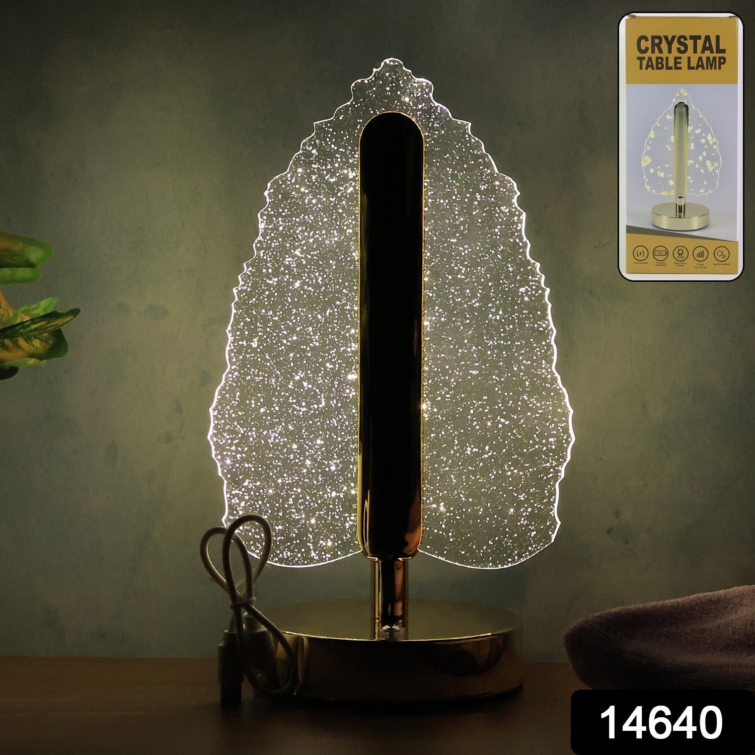 LED Crystal Table Lamp with USB Power LED Crystal Table Lamp with USB Power
